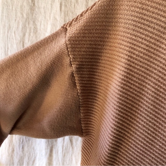 Calvin Klein Jeans Shell pink tunic length cotton ribbed sweater v neck XL - Picture 3 of 10